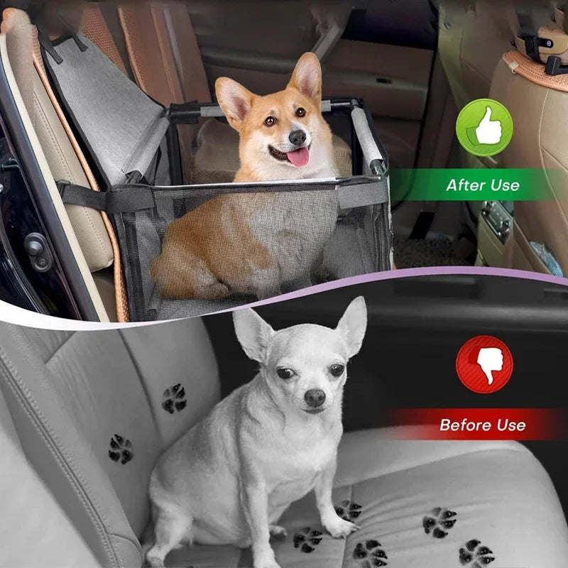 5 color Double Thick Waterproof Travel Accessories Mesh Hanging Bag Folding Pet Supplies Dog Mat Blanket Safety Pet Car Seat Bag