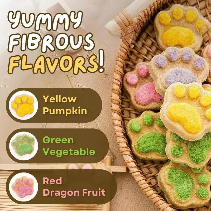 Paw Shape Cat Snack Oral Cleaning Cat Snacks Kitten Treats Paw Shape Cat Food Footprint Shaped Cat Treats Pets Supplies