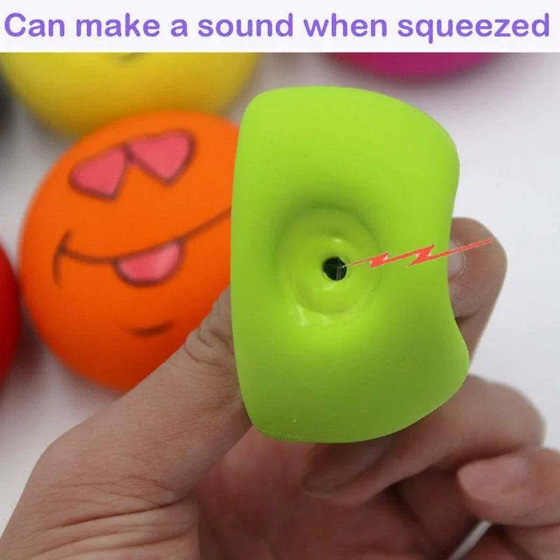 Guaranteed to bring joy and have their tails wagging happily, these high-quality, lively, and engaging squeaky balls for pets ar