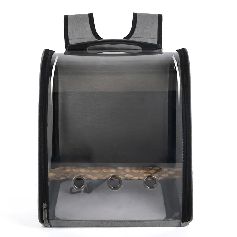 Transparent Pet Transport Carrying Carrier Bag, Pet Space Capsule, Bird Backpack for Parrots, High Quality Travel Window