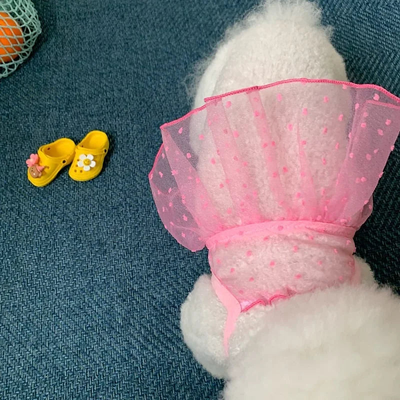 Pet Suspenders Puppy Dress for Girl Dog Clothes Summer Striped Skirt Dog Dresses Chihuahua Luxury Costume Bihcon Yorkie Vest