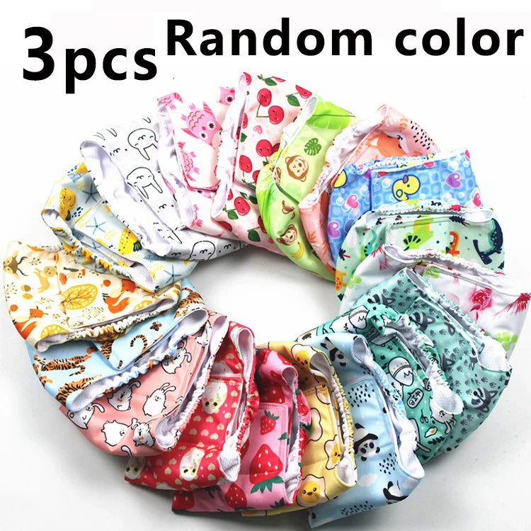 1/3pcs Washable Male Dog Physiological Pant  Adjustable Belly Wrap Band Reusable Sanitary Diaper for Small Large Dog RandomColor