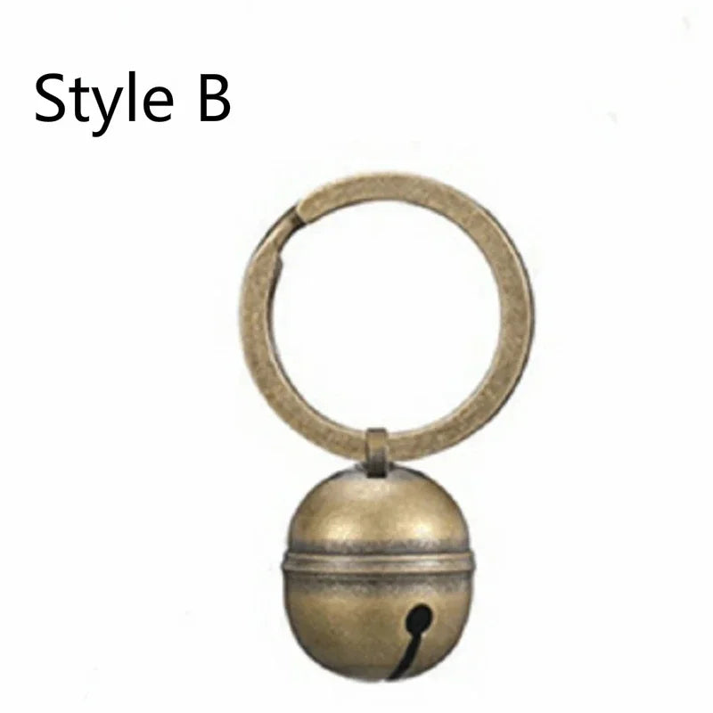 Cat Dog Collar Bells Brass Bells For Collar Dog Charm Bells Pet Pendant with Key Rings For Collars Necklace Pet Accessories