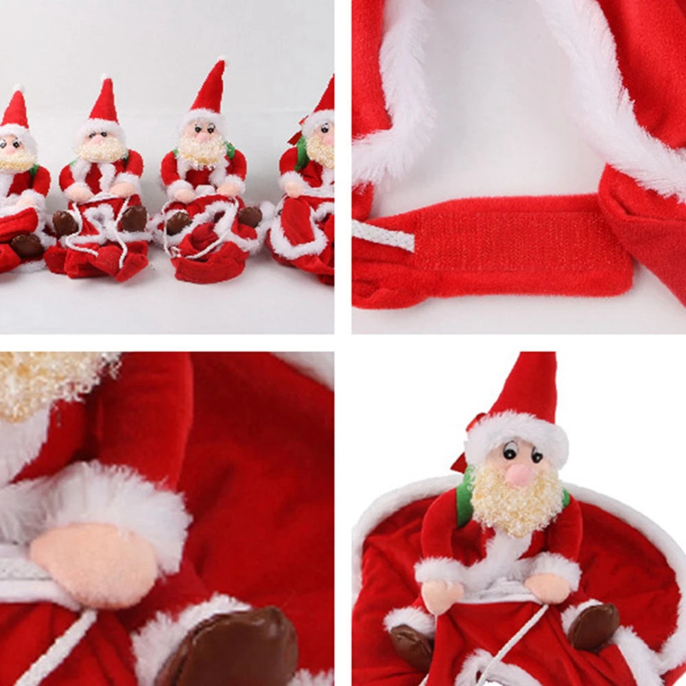 Christmas Dog Costumes Funny Christmas Santa Claus Riding on Dog Pet Cat Holiday Outfit Clothes Dressing up for Halloween Xmas