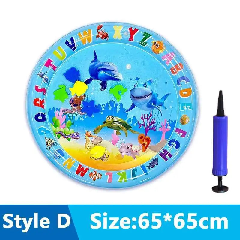 Cats Sensory Water Play Mat With Fish Thickened Inflatable Water Bed Dog Pet Play Sensory Toy Water For Pet Play Interactive Fun