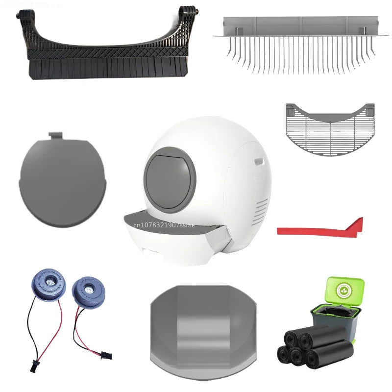 Use for Elspet Smart Cat Litter Box Accessory Cat Toilet Trash Bag/rake/Ultraviolet Lamp/safety Door