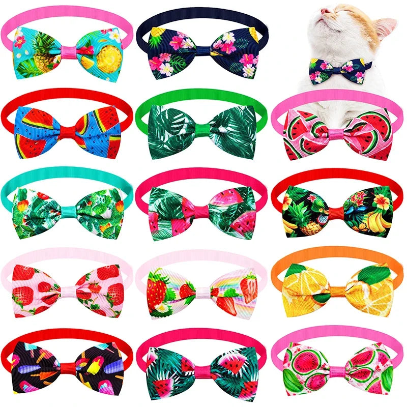 Bulk Summer Small Dog Bow Tie For Dogs Pets Grooming  Bows Dog Pet Bowties Collar Dog Grooming Products For Small Dogs