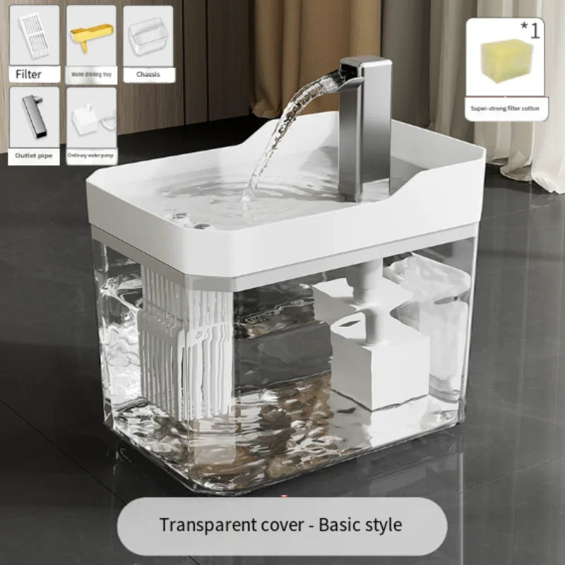 2025 New Cat Automatic Water Dispenser Drinking circulating filters flowing water intelligent pet automatic water dispenser
