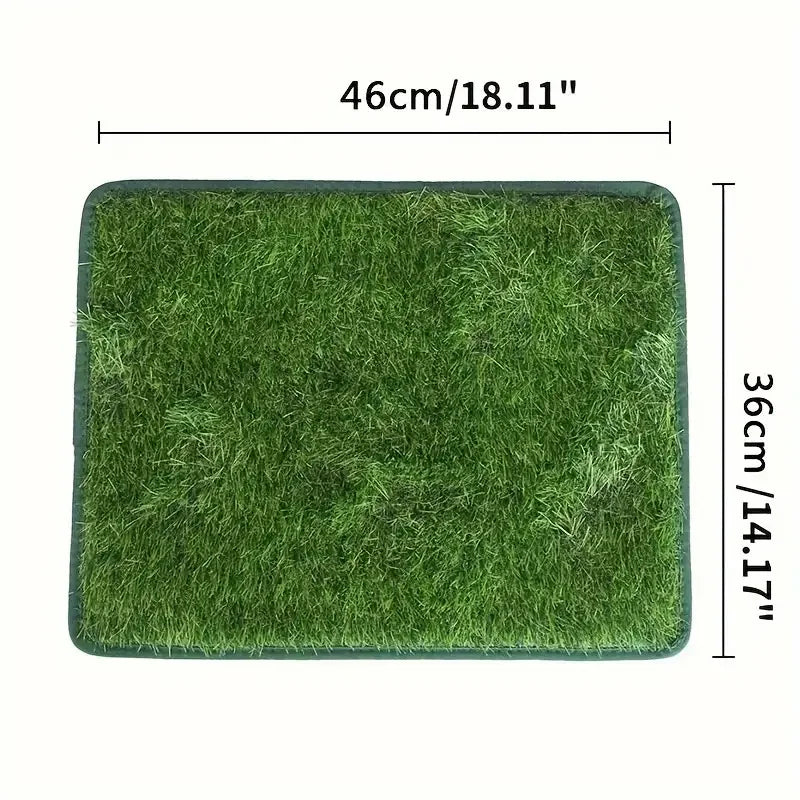 Premium Washable Dog Training Mat-Indoor/Outdoor Grass Trimmer，Convenient for potty training and odor control
