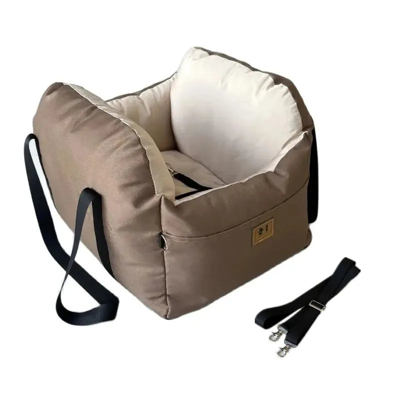 Dog Car Seat with Safety Belt Four Season Universal Pet Ooster Nest Cushion Washable Dogs Cats Sofa Bedding Travel Mattress