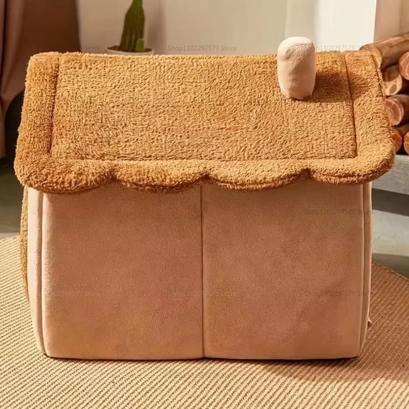 Enclosed Kennel with Dirt Resistance Removable Washable House Villa All Season Comfortable and Practical for Indoor Outdoor Use
