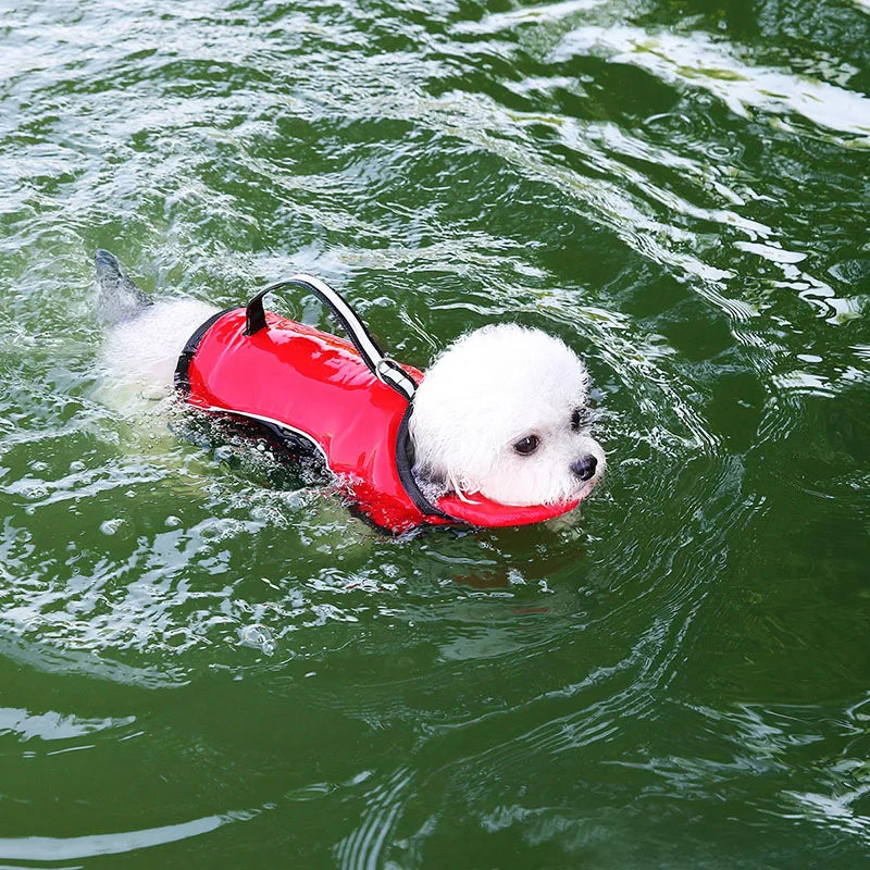 Dog Swimming Vest Pet Life Jacket Dog SwimmingSuits Summer Beach Surfing Drifting Dogs Life Vest Buoyancy Clothes Adjustable