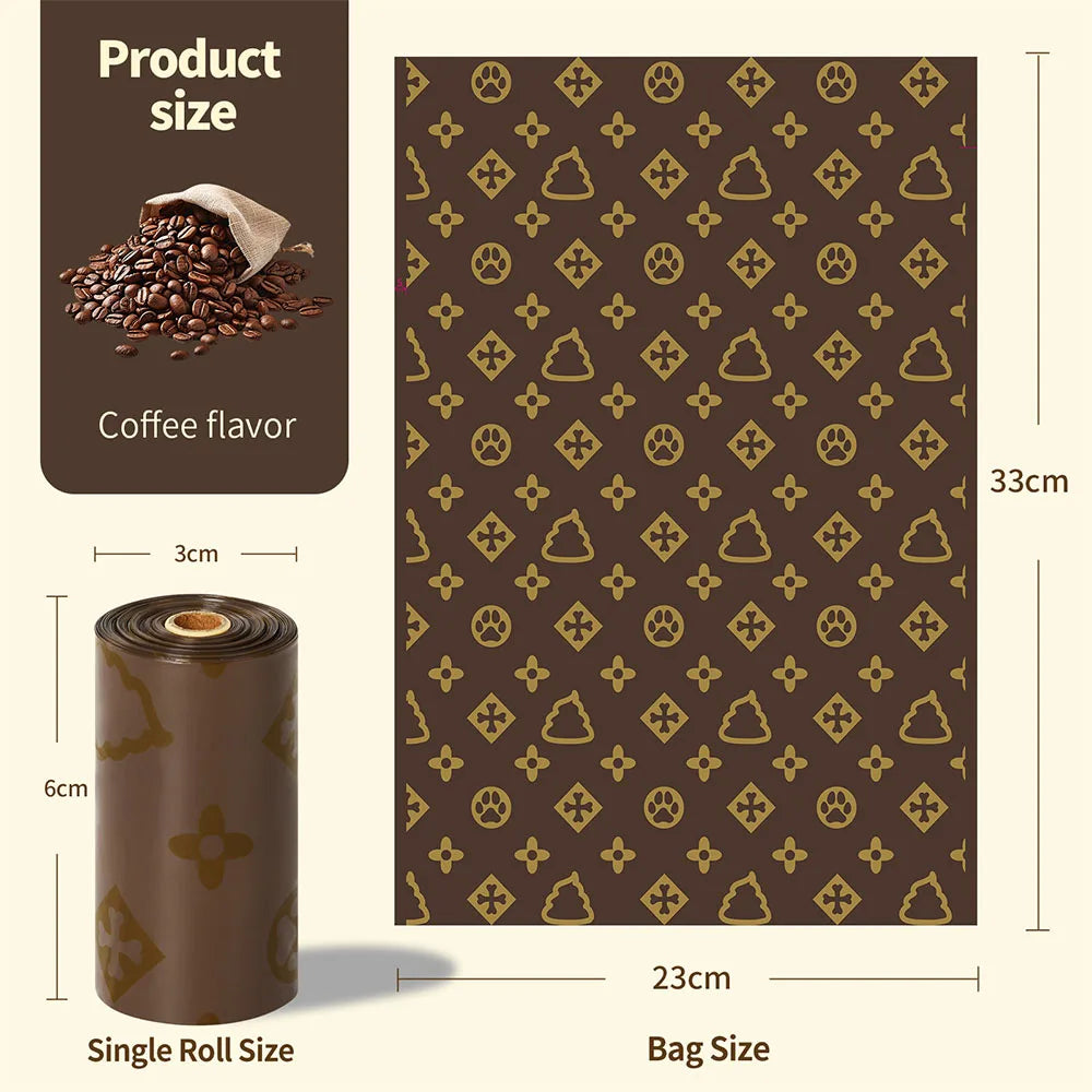 New Biodegradable Thick Dog Poop Bags Scented Outdoor Cleaning Leakproof Dog Poop Bags Clean Pets Supplies for Dog Garbage Bag