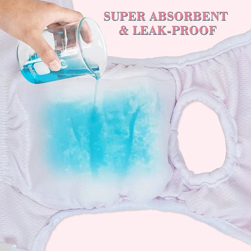 Reusable Dog Diaper Panties Pet Avoid Harassment Shorts Female Dogs Sanitary Menstrual Physiological Estrus Safety Underwear
