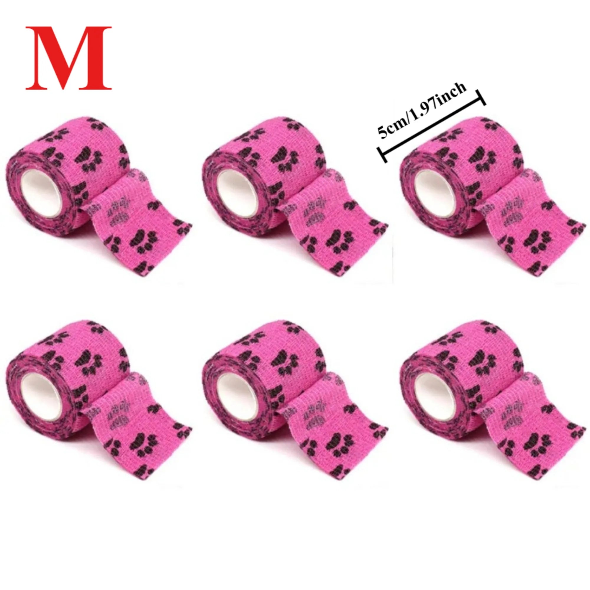 Cat Self-adhesive Elastic Bandage Dog Cat Bandage Leg Cover Protector Strap Bandage Non-woven Cohesive Bandage for Pet