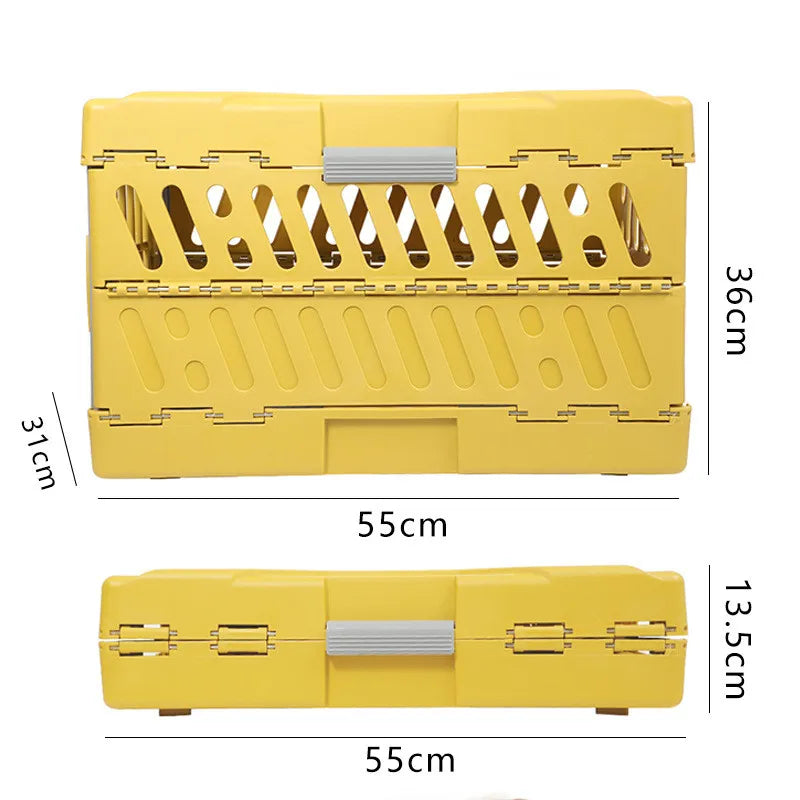 Pet Supplies Car Portable Cat Cage Portable Foldable Flight Case Breathable Kennel For Outing Pet Check-in Box