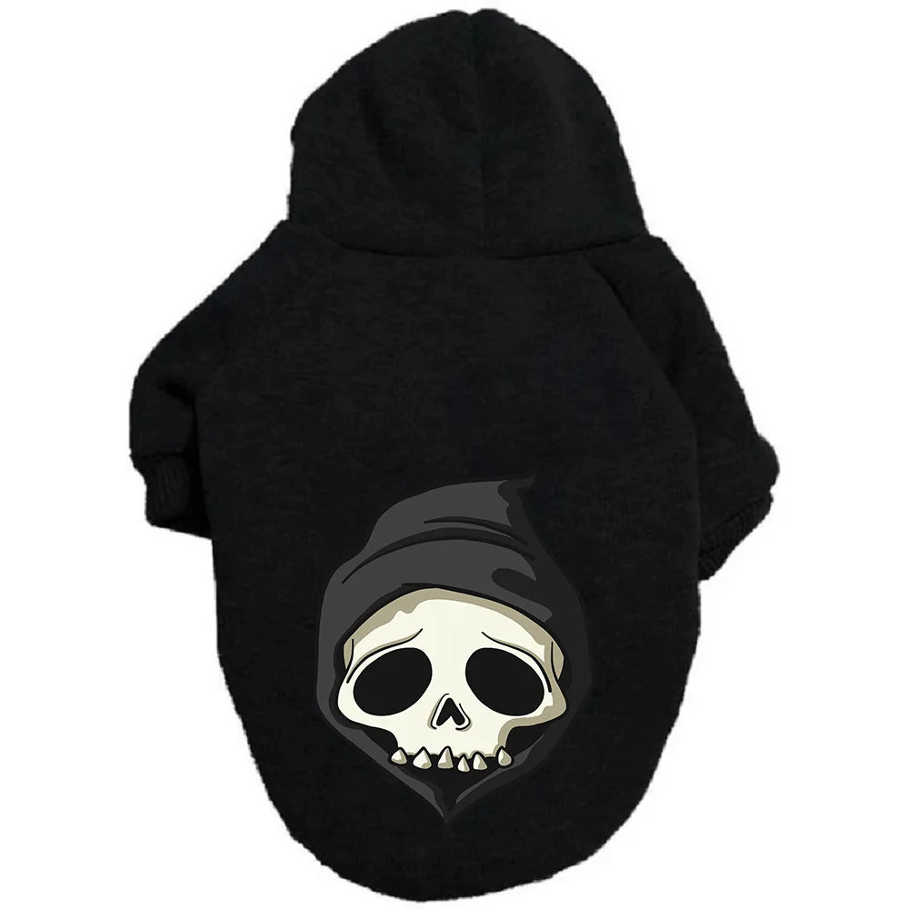 Large And Small Halloween Dog Sweaters Pet Letter Printed Pet Clothes Warm Soft Puppy Hoodies Teddy Costums Dog Supplies 강아지