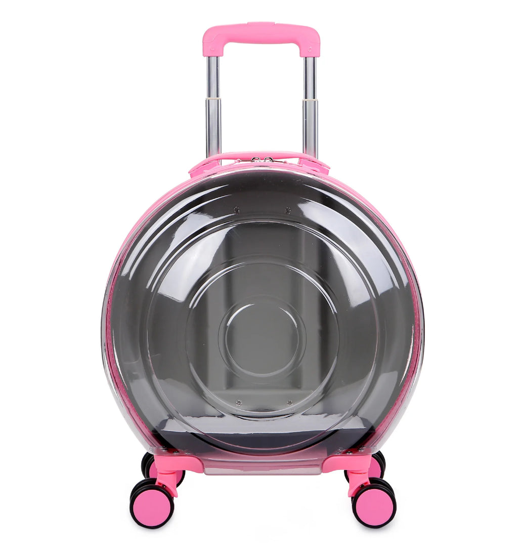Transparent Pet Suitcase Large Capacity Dog Travel Suitcase Outdoor Portable Bubble Box Pet Aviation Box Small Cat Bag