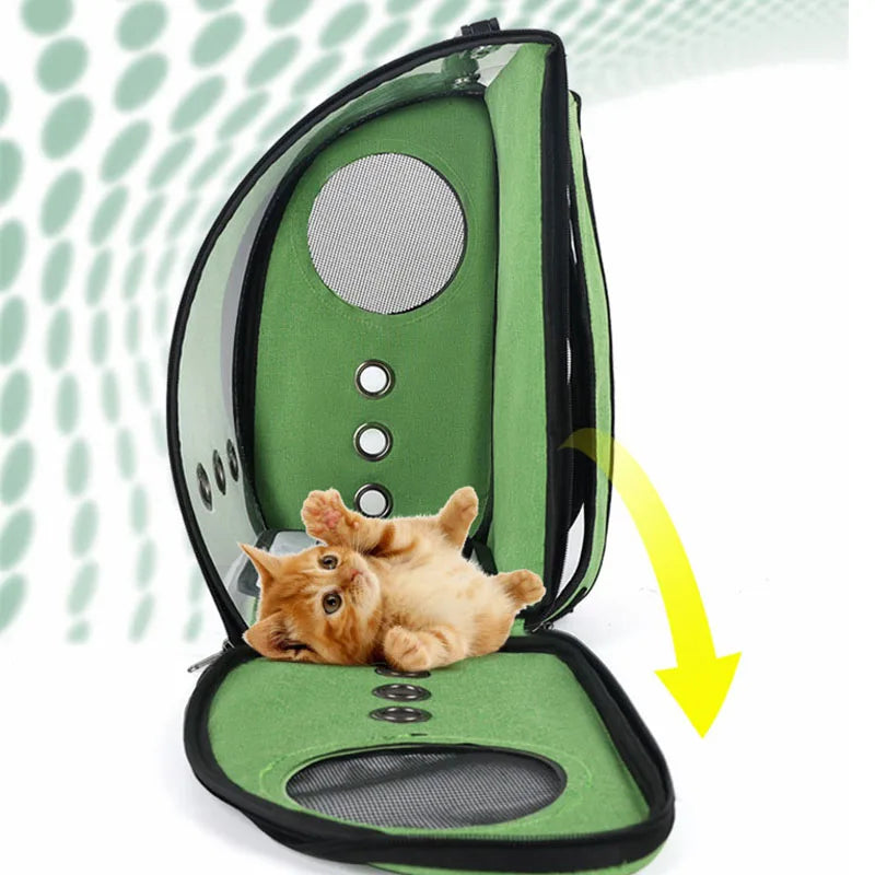 Transparent Pet Transport Carrying Carrier Bag, Pet Space Capsule, Bird Backpack for Parrots, High Quality Travel Window