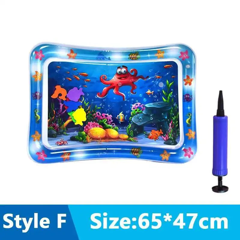 Cats Sensory Water Play Mat With Fish Thickened Inflatable Water Bed Dog Pet Play Sensory Toy Water For Pet Play Interactive Fun