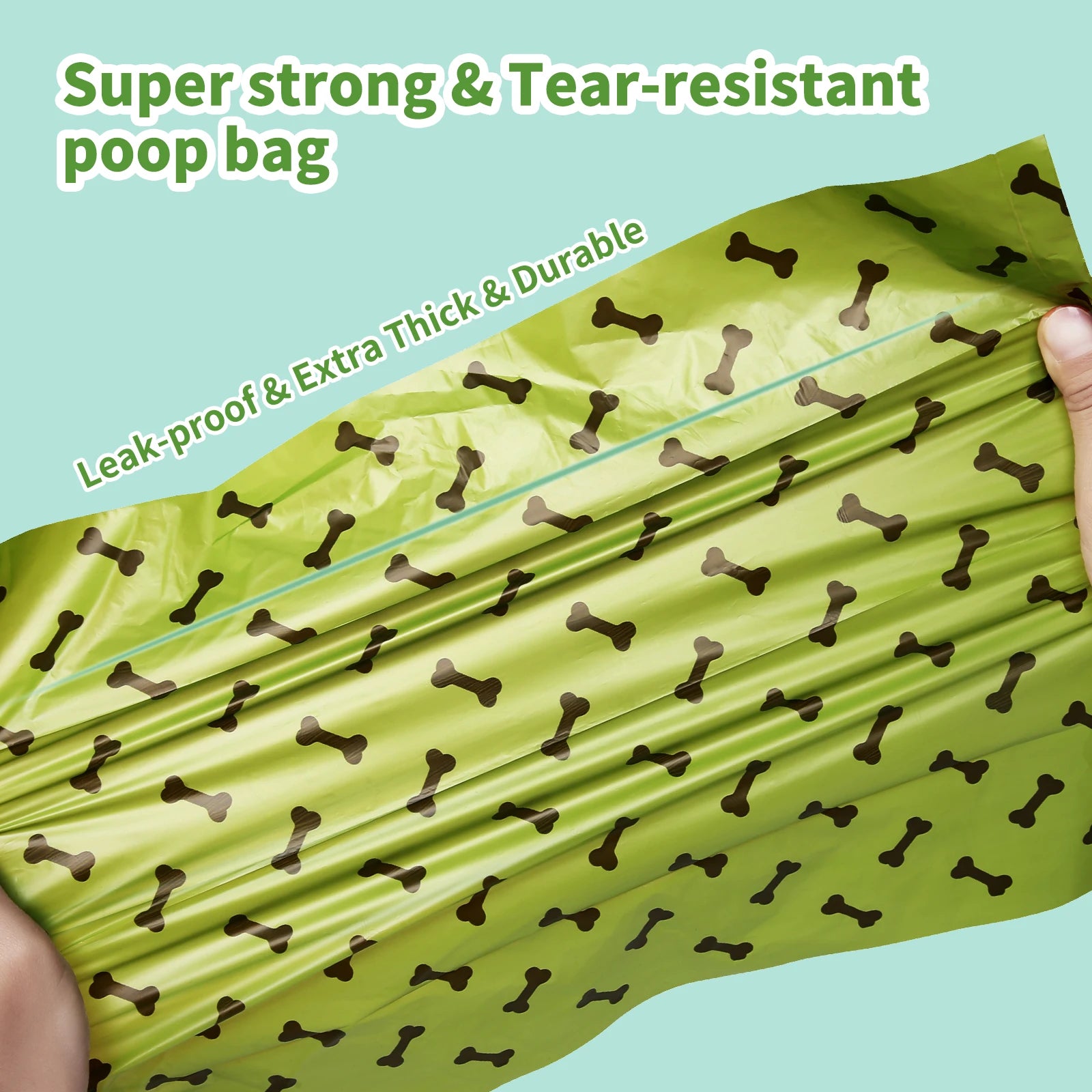 Dog Poo Bags - 540 Counts Biodegradable Poop Waste Bag Refill Rolls for Dogs Large and Leak Proof Poo Bag