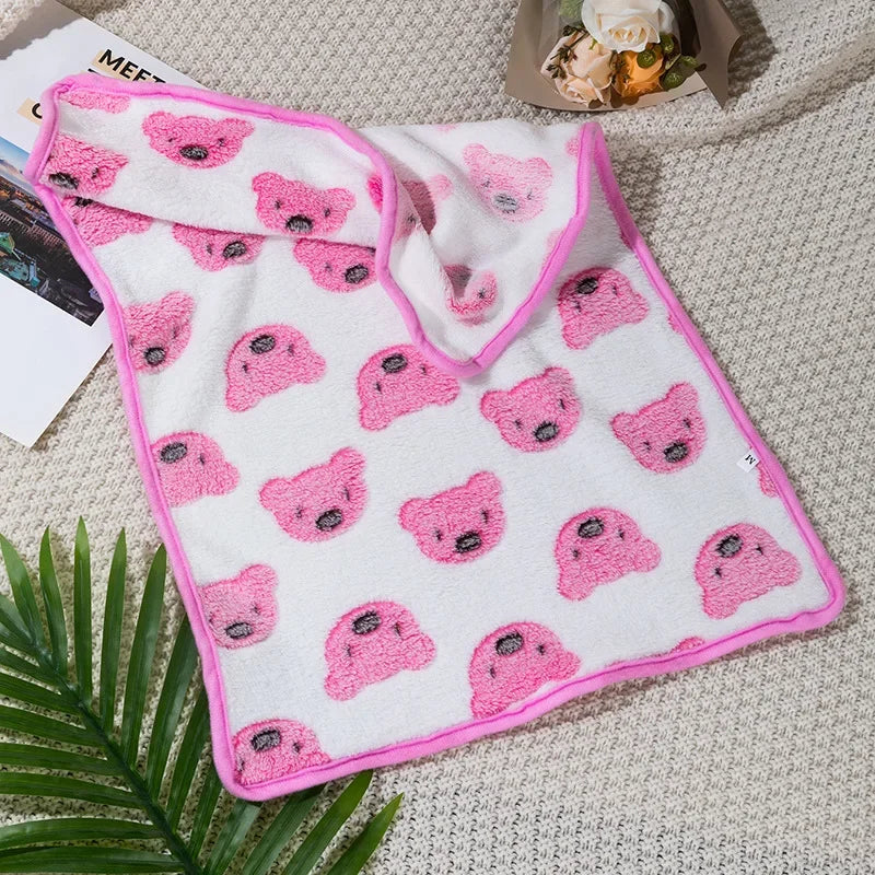 Winter Pet Sleeping Blanket Soft Fluffy Dog Blanket Warm Breathable Cat Cover Blanket Comfortable Sleeping Sheet Mat Pet Items