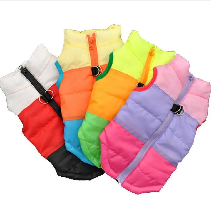 Dog Clothes Winter Camo Skull Butterfly Leopard Vest Coat Warm Pet Hoodie Jacket for Small Medium Dogs  Fashion Puppy Outfit