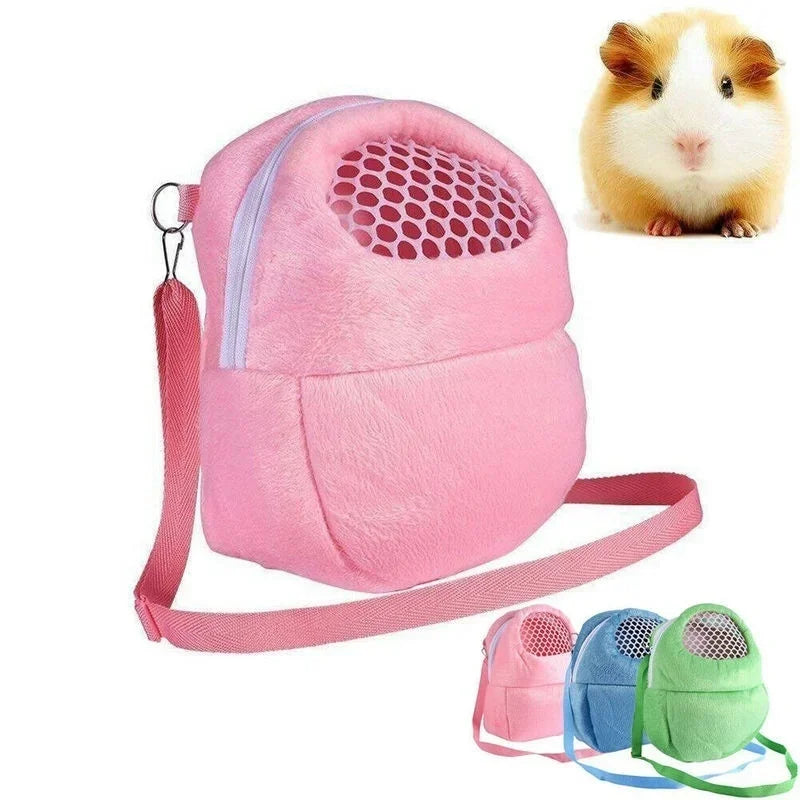 Small Pet Carrier Rabbit Cage Hamster Chinchilla Travel Warm Bags Guinea Pig Carry Pouch Bag Breathable