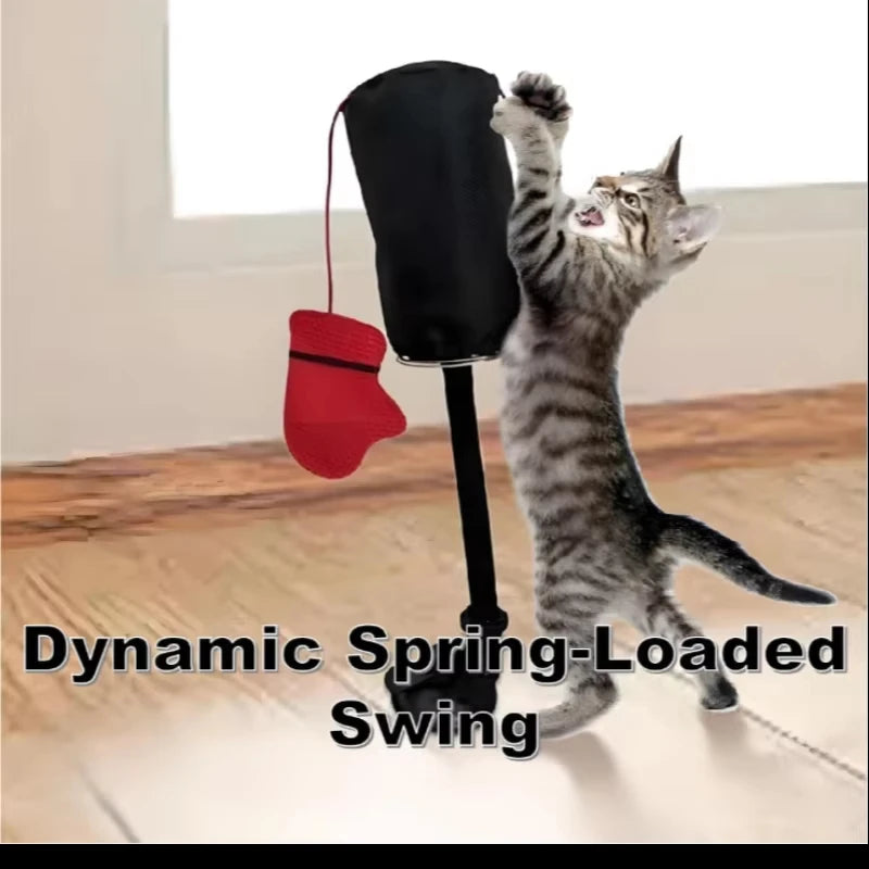 New Interesting Cat Boxing Toys New Pet Interactive Kitten Toys Punching Bag Cats Relieve Boredom Punching Bag Play Gym Toys