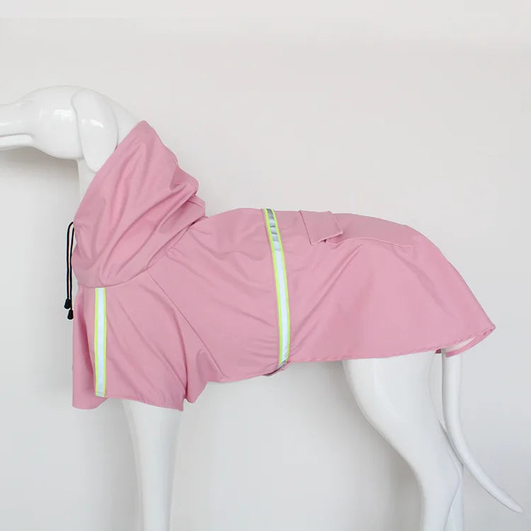 Big Dog raincoat Cape-style reflective stripe pet raincoat windproof rain-proof dog hooded raincoat