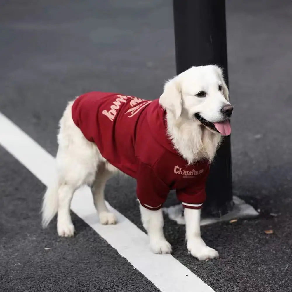 Big Dog Clothes Autumn and Winter Pet Padded Sweatshirt