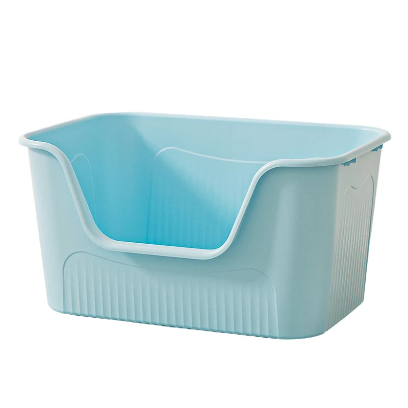 Miaon Extra Large  Litter Box Semi-Enclosed Spla-Proof Toilet for Large s like Maine Coon Home Daily Use Manual Cleaning