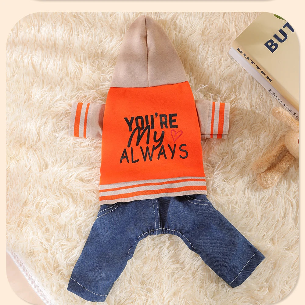 B8622 Dog Baseball Uniform Small and Medium Dog Clothes Spring and Autumn Puppy Four-Legged Clothes Schnauzer Bichon Frize