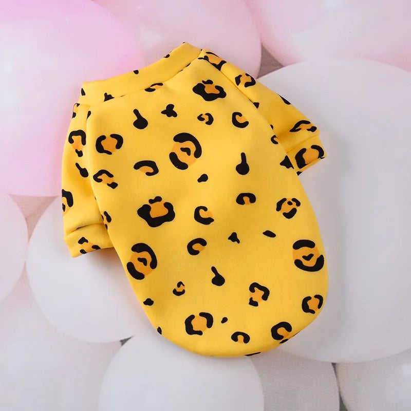 Christmas Dog Clothes Winter Warm Pet Coat Puppy Sweatshirt for Small Large Dogs Pomeranian Bulldog Cartoon Print Clothing