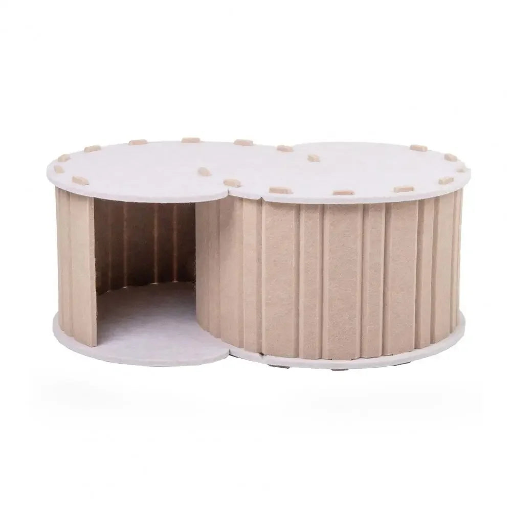 Large Cat Tunnel Bed for 2 Cats Breathable for Indoor Cats Hideout Universal with 2 Holes Pet Cat House Hideaway Cave Cat Nest
