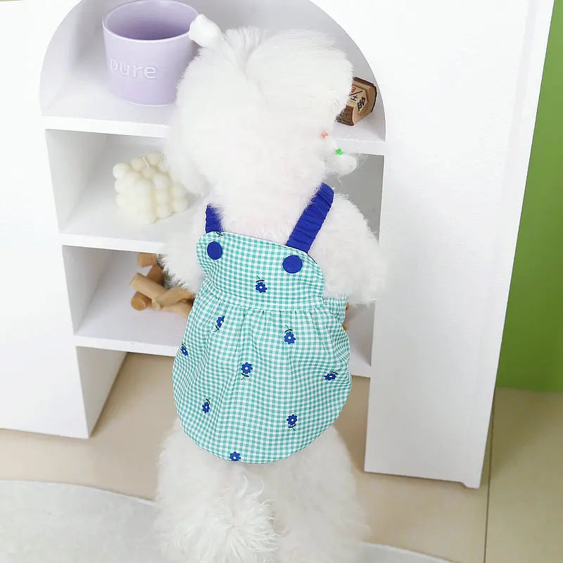 Pet Suspenders Puppy Dress for Girl Dog Clothes Summer Striped Skirt Dog Dresses Chihuahua Luxury Costume Bihcon Yorkie Vest