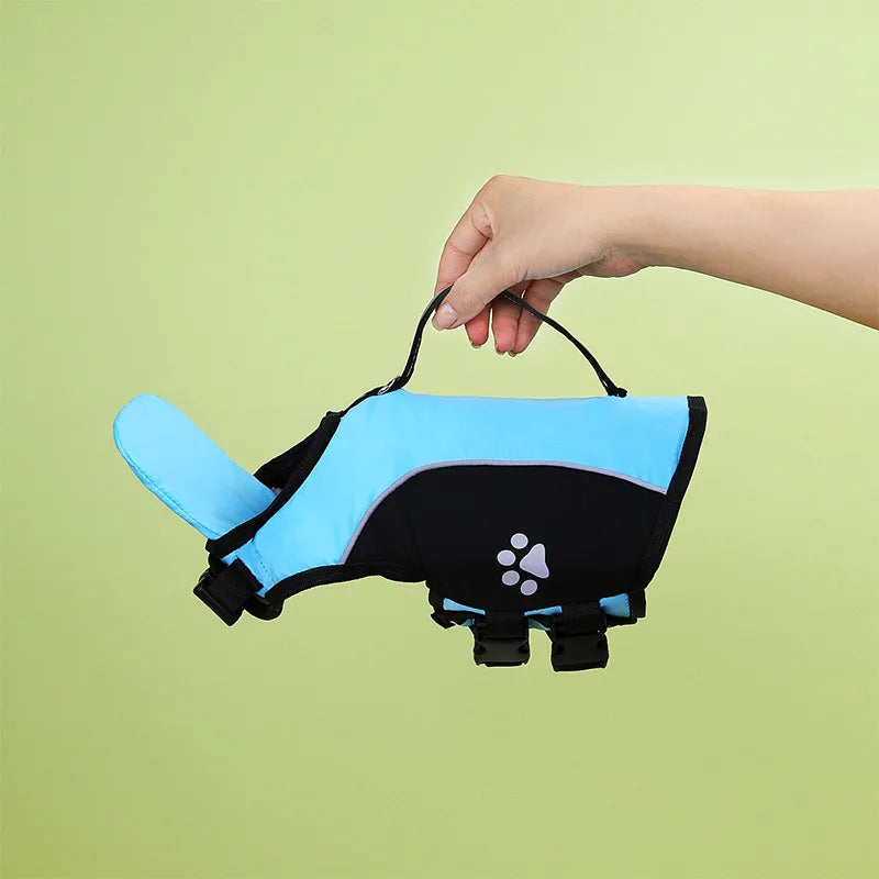 Dog Swimming Vest Pet Life Jacket Dog SwimmingSuits Summer Beach Surfing Drifting Dogs Life Vest Buoyancy Clothes Adjustable