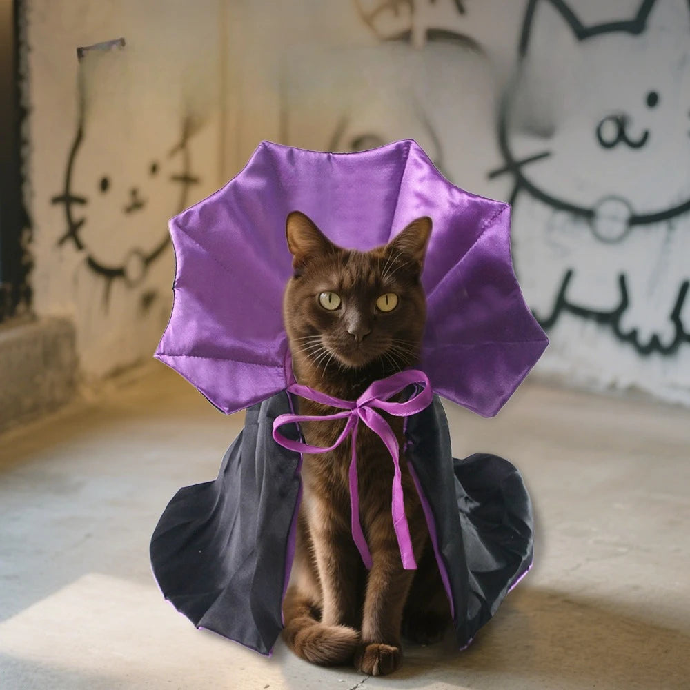 Funny Pet Dog Halloween Costume Dog Cat Costumes for Small Dogs Cosplay Vampire Cloak  Dog Cat Clothes Cloak Pet Supplies