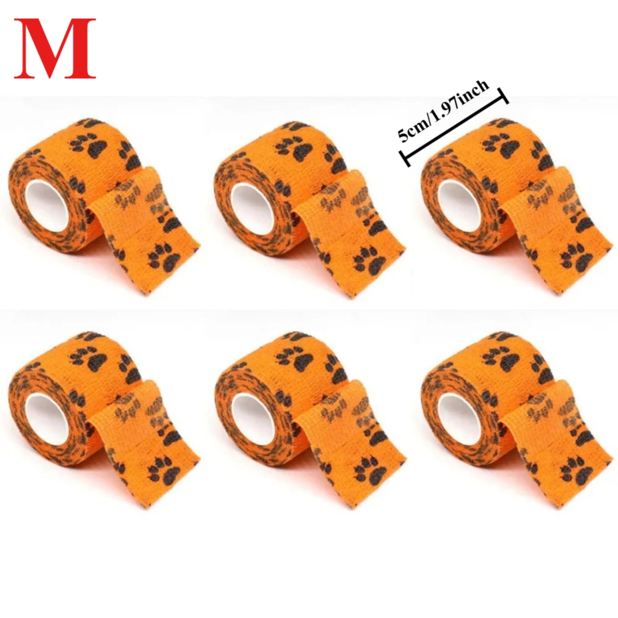 Cat Self-adhesive Elastic Bandage Dog Cat Bandage Leg Cover Protector Strap Bandage Non-woven Cohesive Bandage for Pet