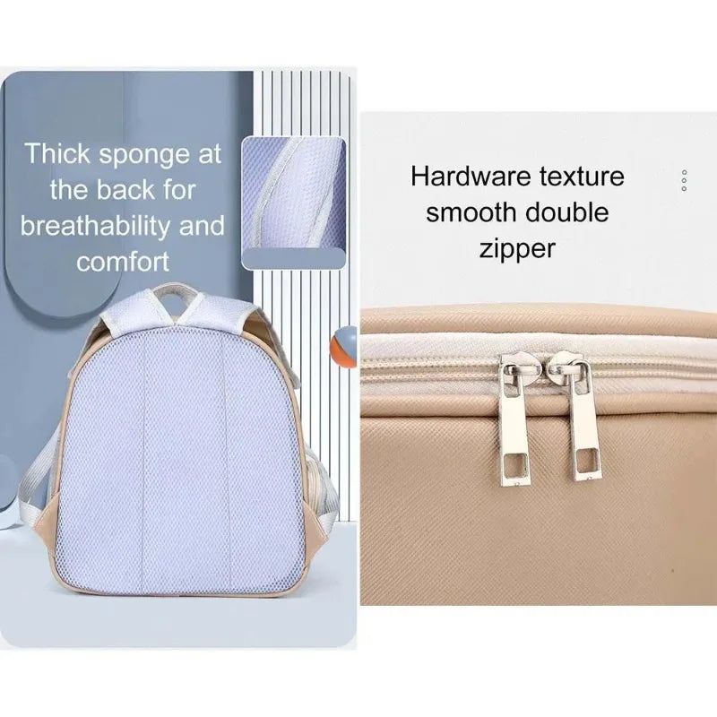 Pet Supplies Cat Carrier Bag PU Portable Travel Outdoor Backpack for Cat Small Dogs Transparent Breathable Carrying Shoulder Bag