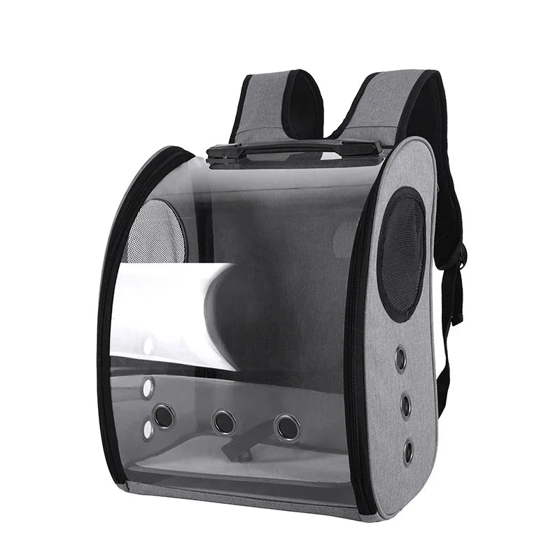 Transparent Pet Transport Carrying Carrier Bag, Pet Space Capsule, Bird Backpack for Parrots, High Quality Travel Window