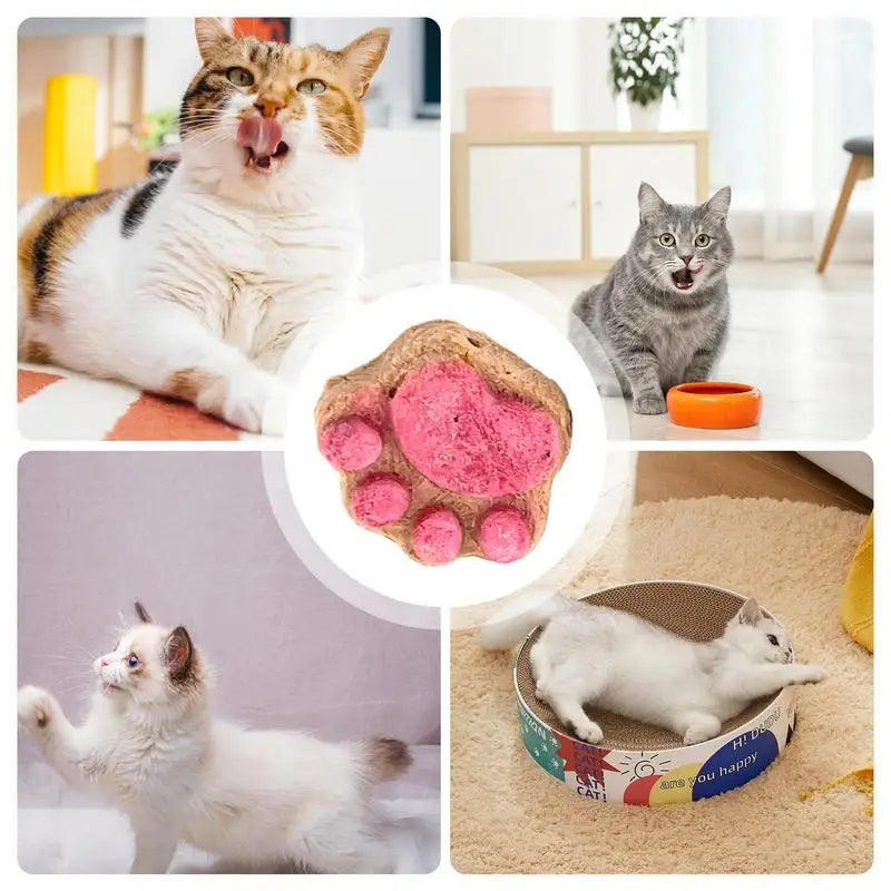 Paw Shape Cat Snack Oral Cleaning Cat Snacks Kitten Treats Paw Shape Cat Food Footprint Shaped Cat Treats Pets Supplies