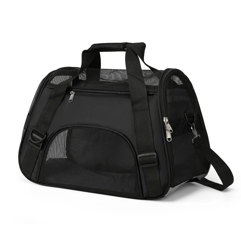 Cat Dog Carrier Soft-Sided Pet Travel Carrier Breathable Mesh Small Dog Cat Outdoor Tent Carrier Outgoing Pets Handbag